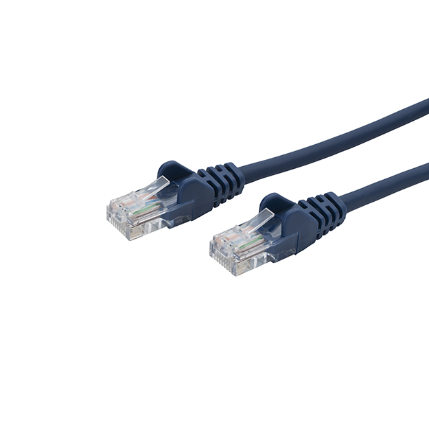 RJ45 CAT6 UTP Stranded Flush Moulded LS0H Network Cable 24AWG - Blue